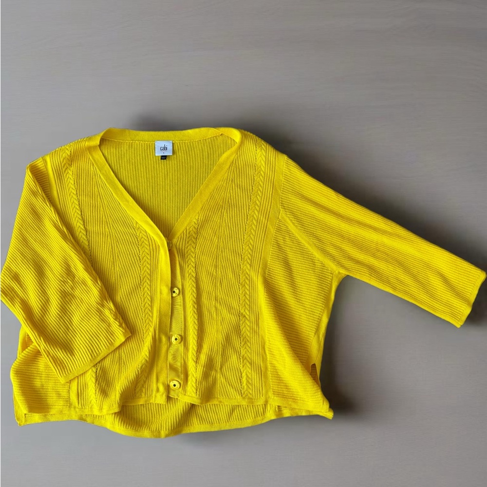 CAbi Sunny Delicate Cable Knit Cardigan